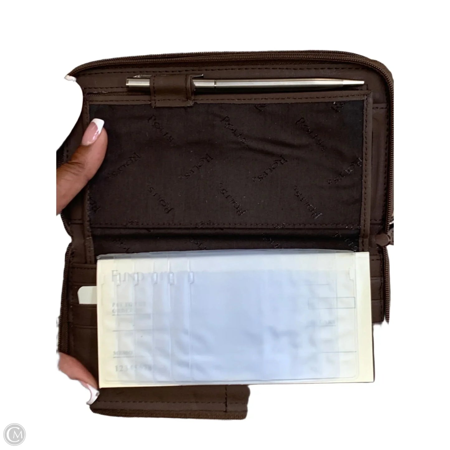Wallet Leather By Cmf, Size: Medium