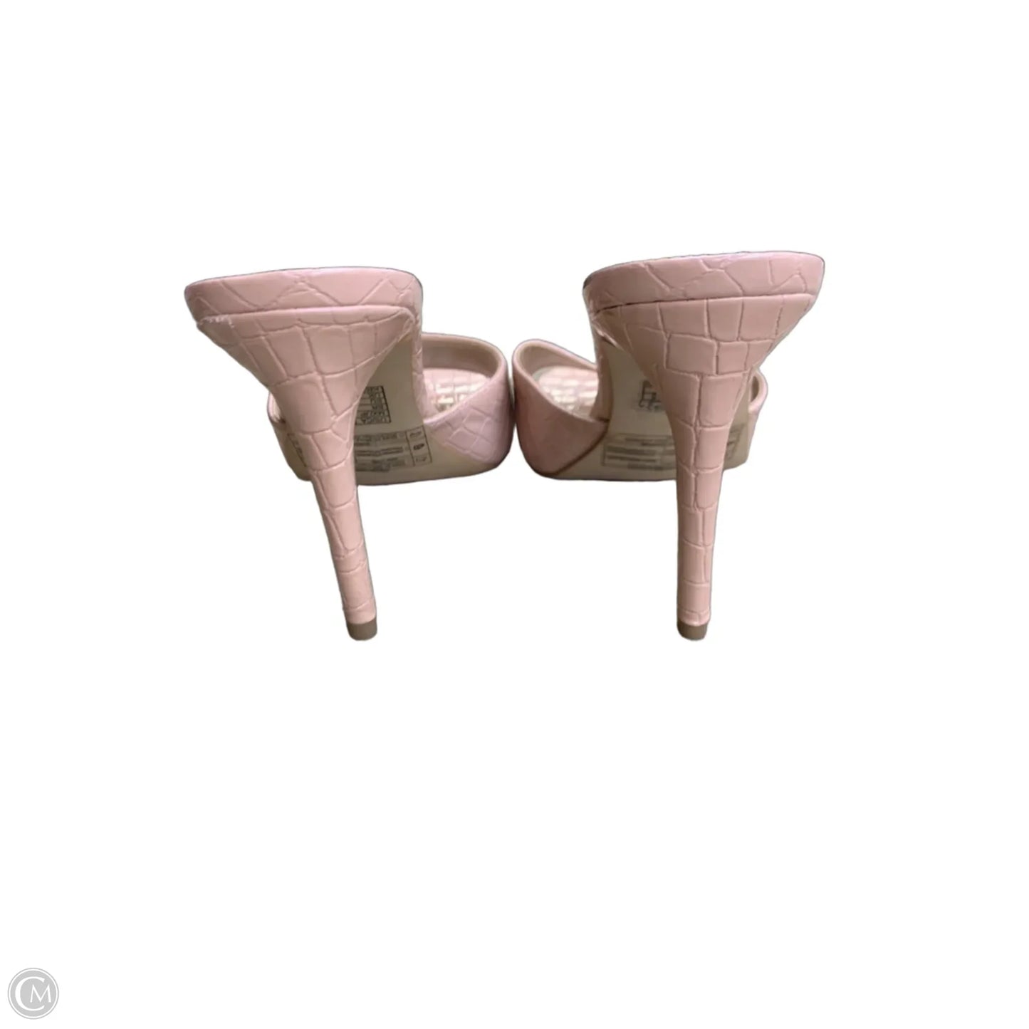 Sandals Heels Stiletto By Forever 21 In Pink, Size: 8.5