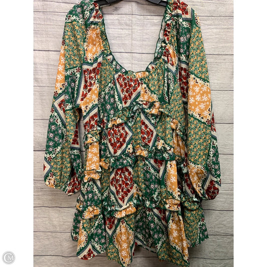 Dress Casual Midi By Clothes Mentor In Green, Size: L