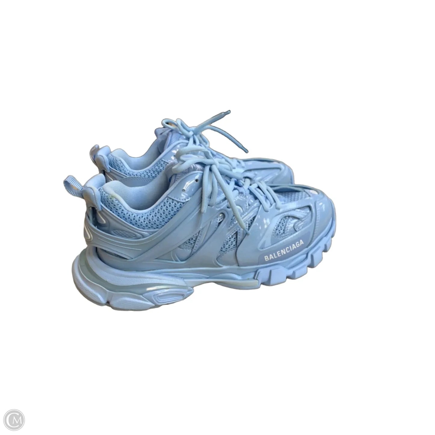 Shoes Luxury Designer By Balenciaga In Blue, Size: 7