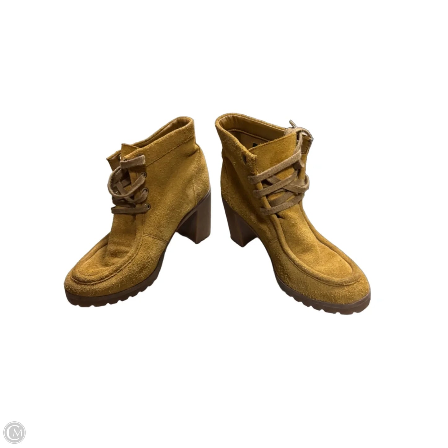 Boots Ankle Heels By Timberland In Tan, Size: 7