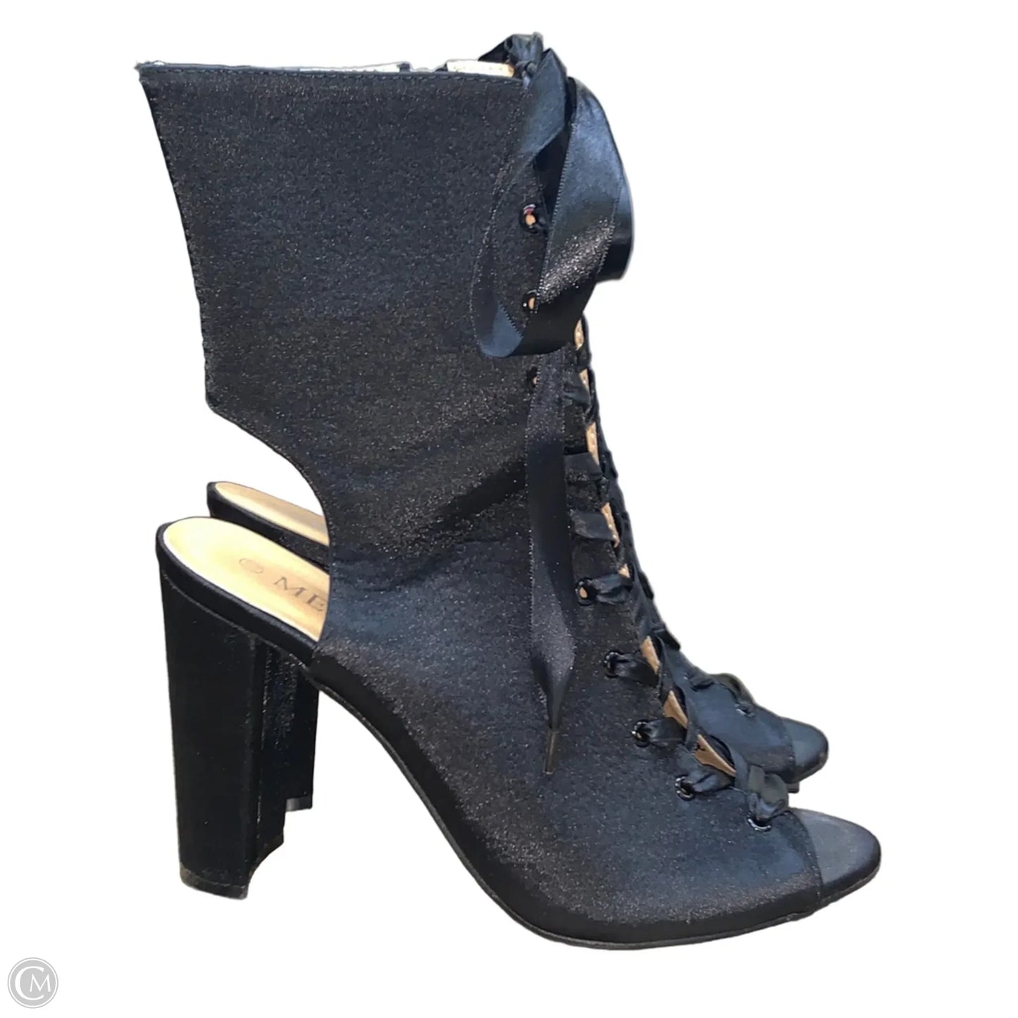 Boots Ankle Heels By Cmc In Black, Size: 10