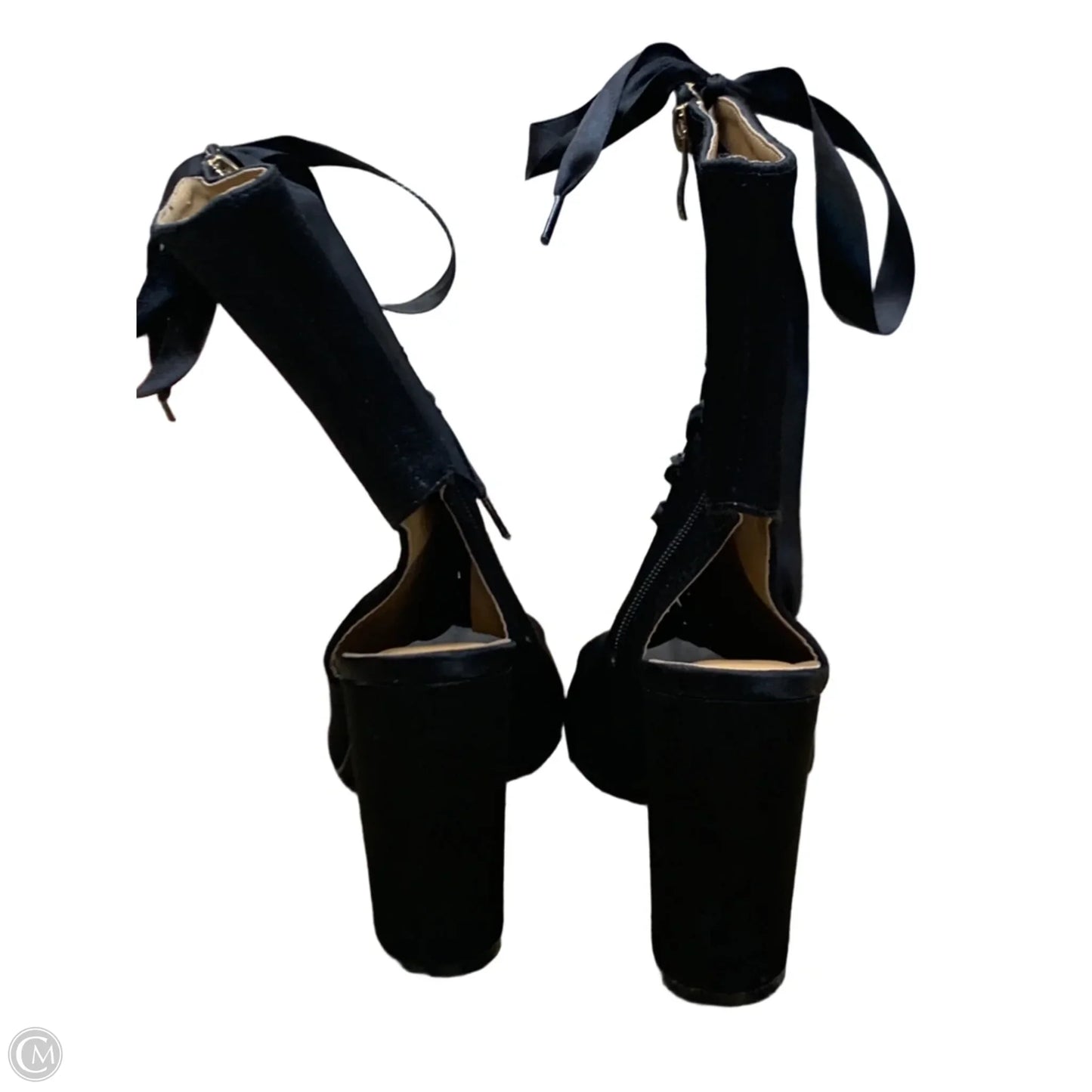 Boots Ankle Heels By Cmc In Black, Size: 10