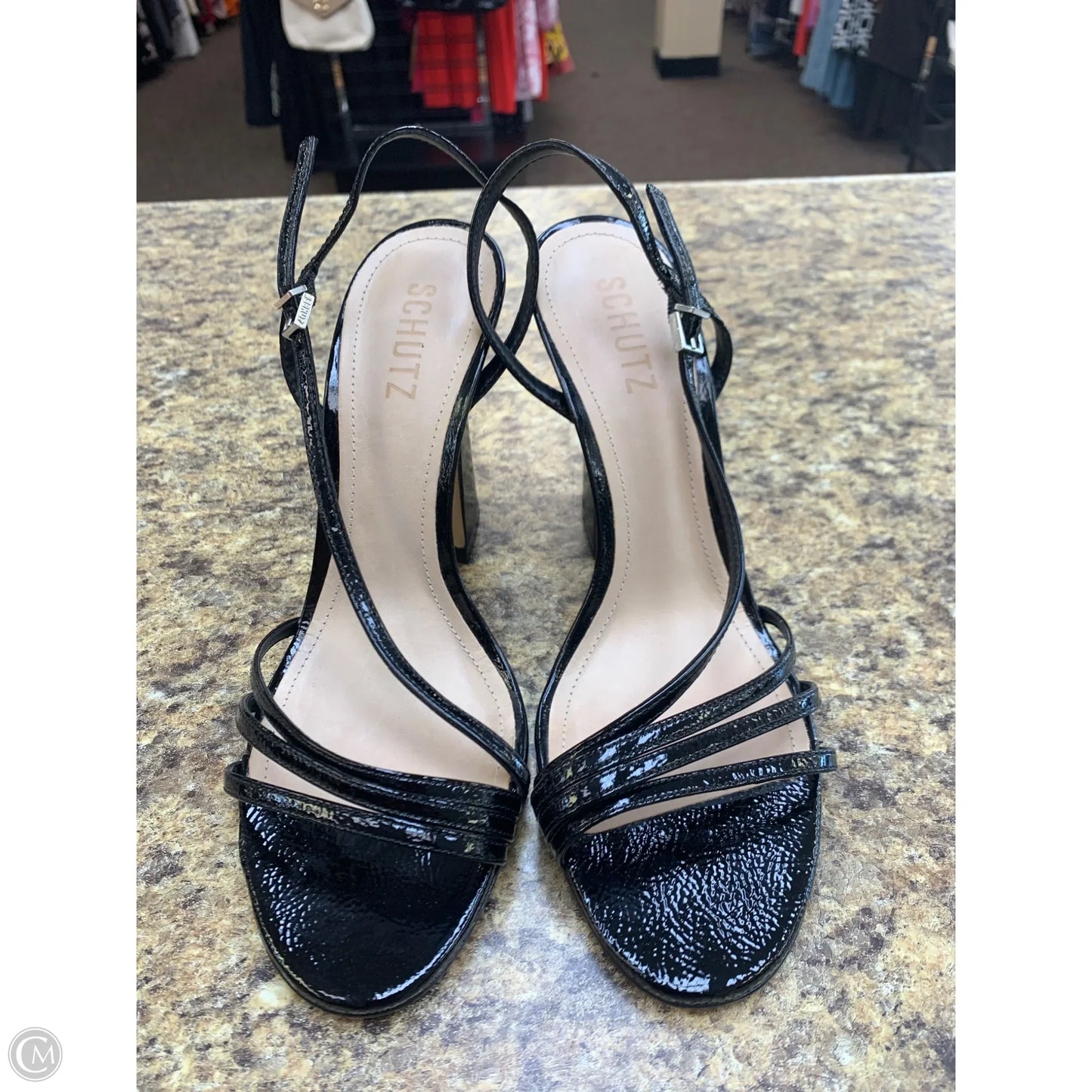 Sandals Heels Block By Schutz In Black, Size: 9