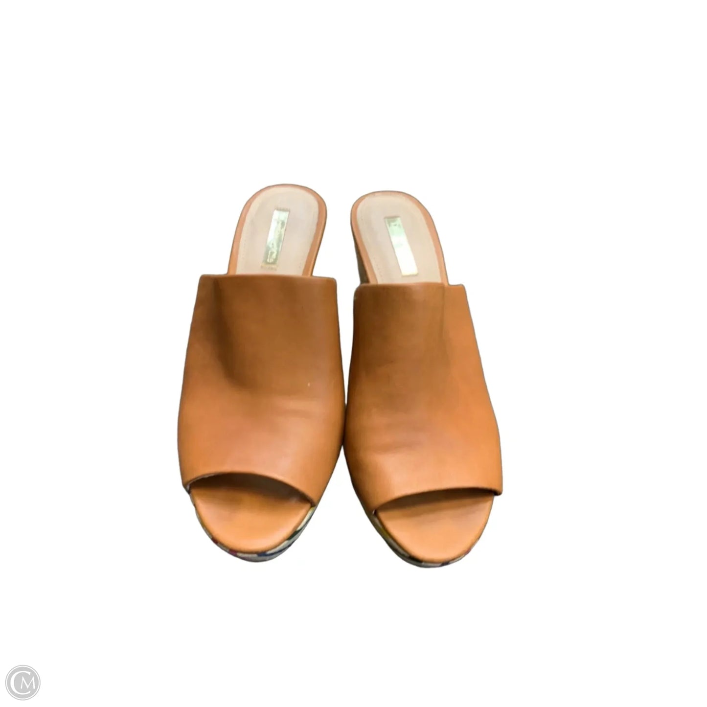 Sandals Heels Wedge By Louise Et Cie In Tan, Size: 8.5