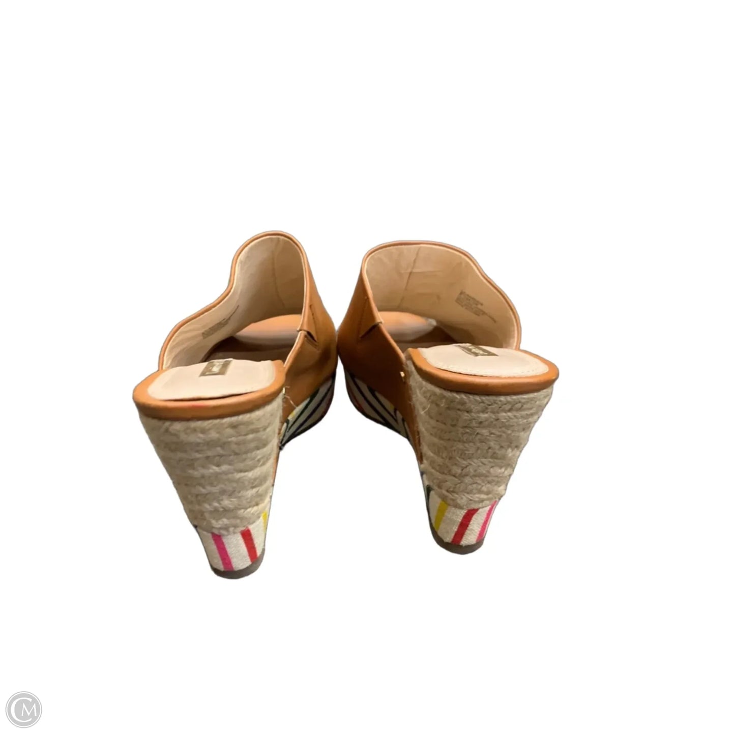 Sandals Heels Wedge By Louise Et Cie In Tan, Size: 8.5