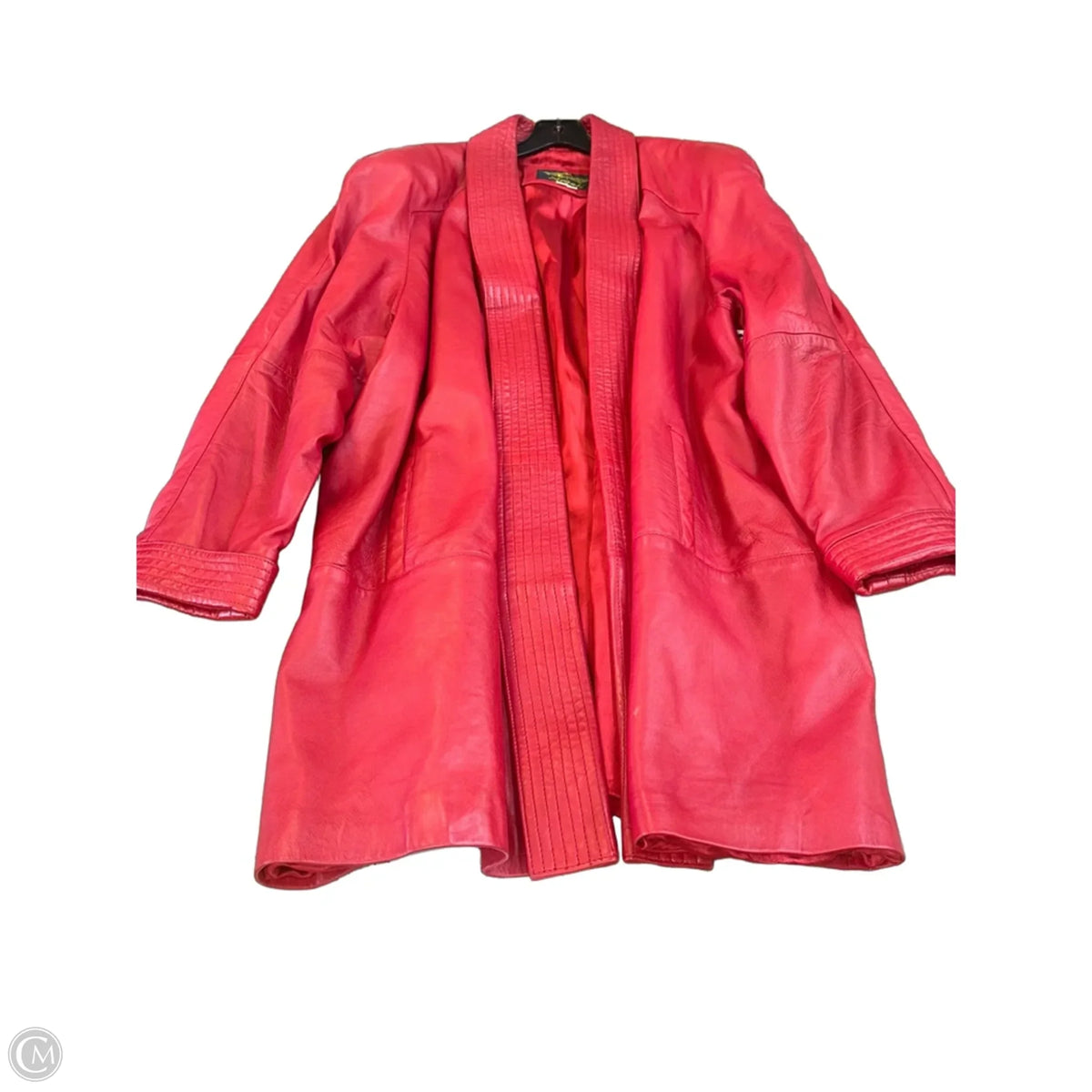 Coat Leather By Cmc In Red, Size: 1x