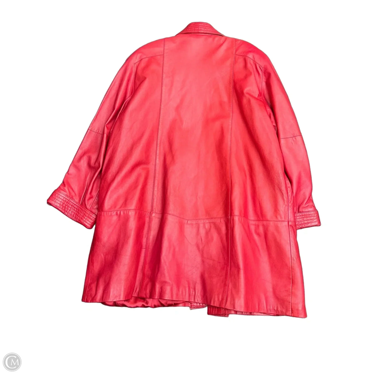Coat Leather By Cmc In Red, Size: 1x