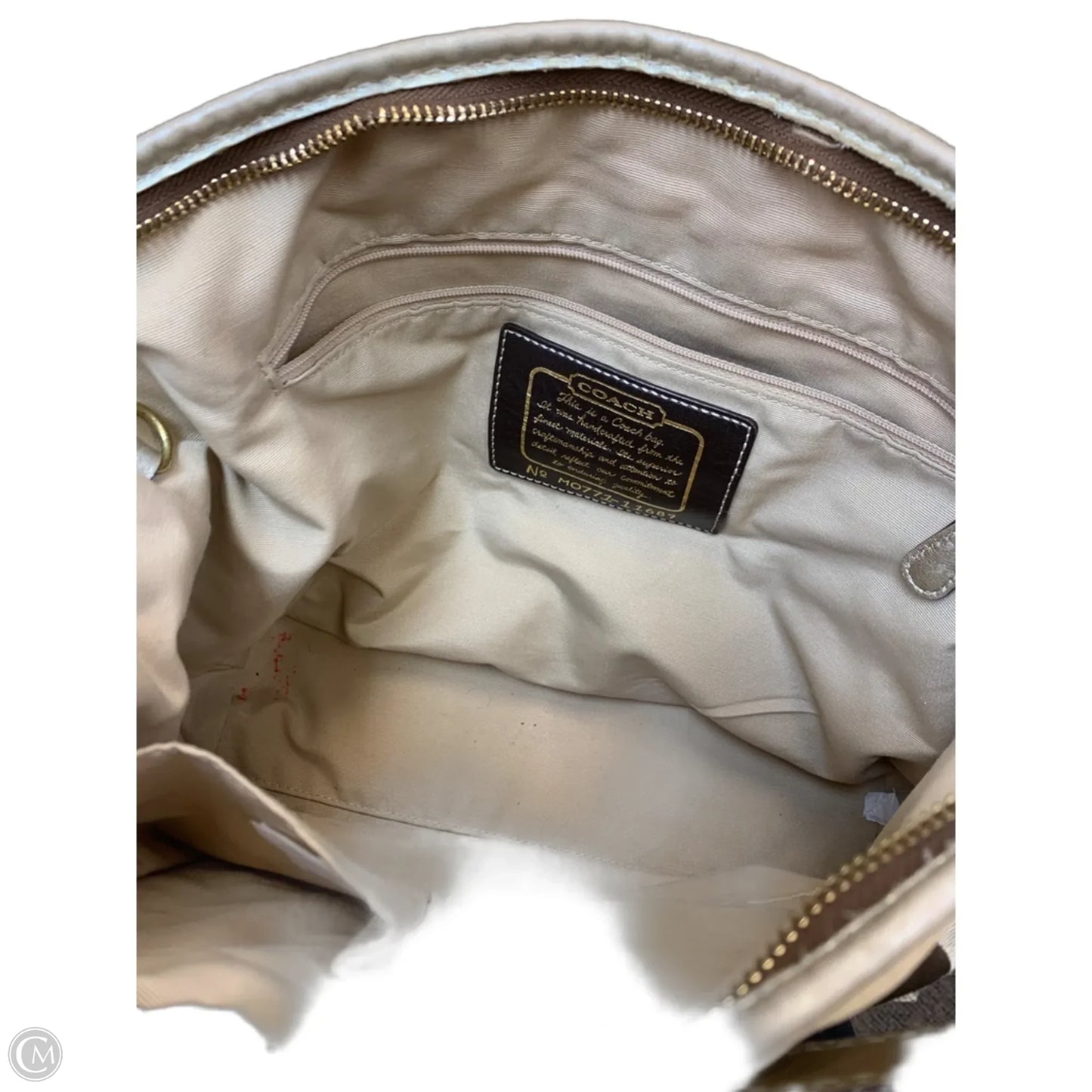 Handbag Designer By Coach, Size: Large