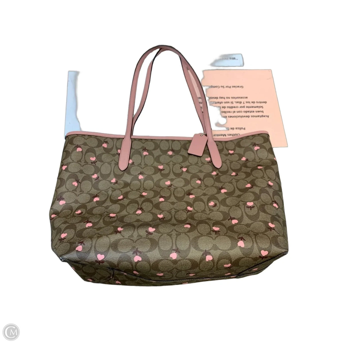 Tote Designer By Coach, Size: Large