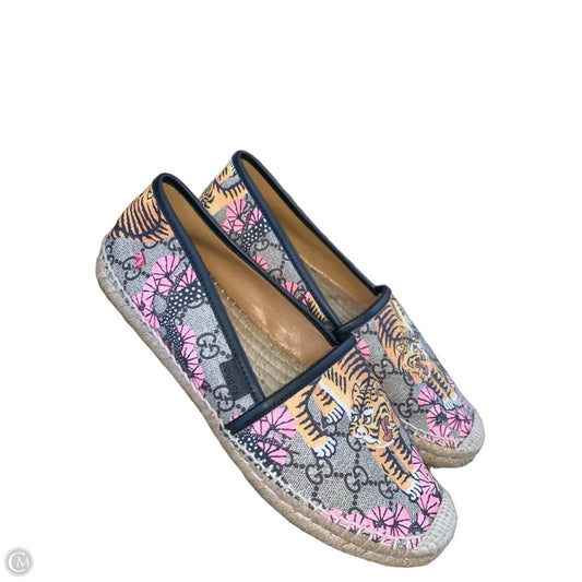 Shoes Luxury Designer By Gucci In Multi-colored, Size: 10