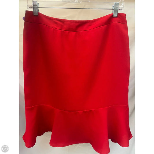 Skirt Midi By Liz Claiborne In Red, Size: 8