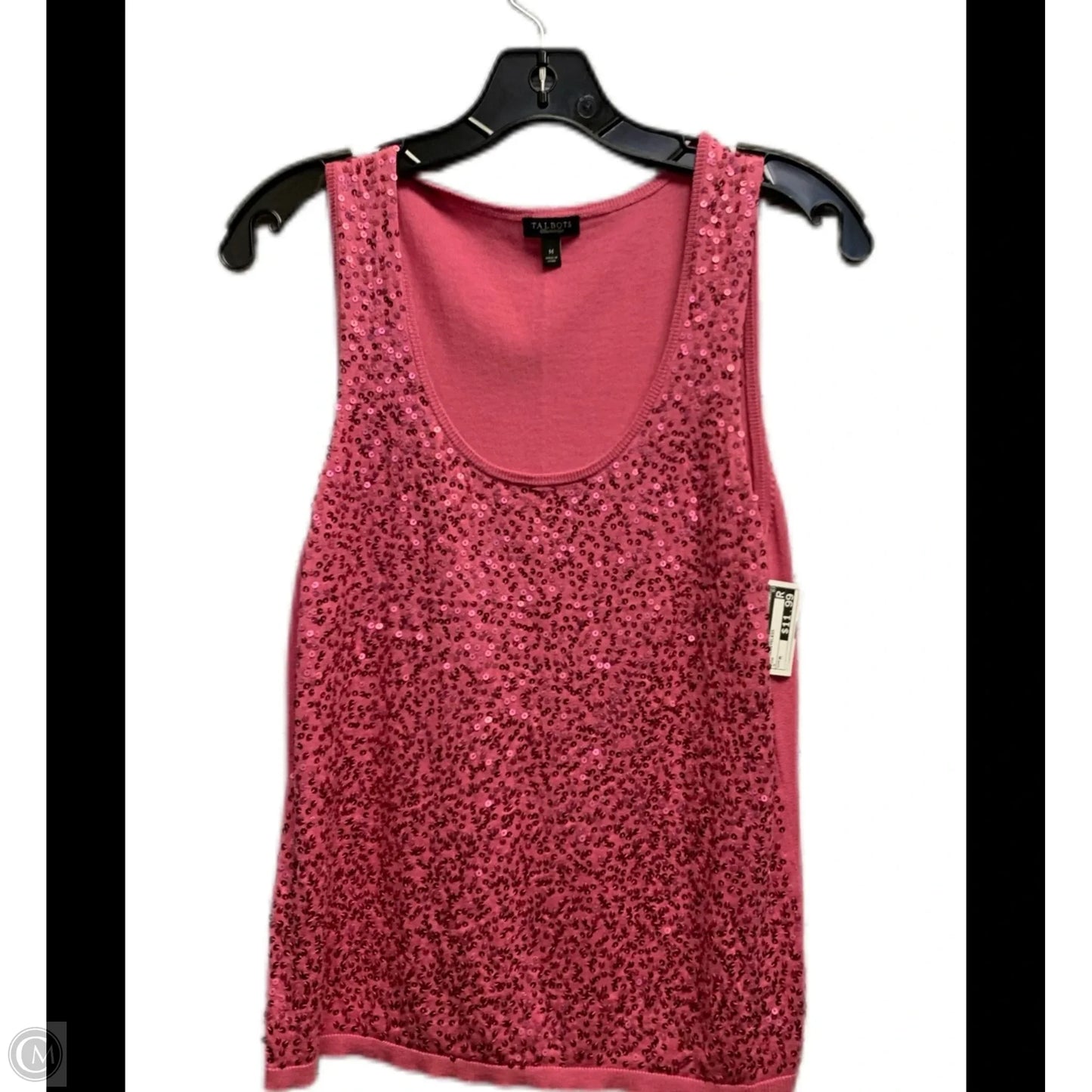 Top Sleeveless By Talbots In Pink, Size: M