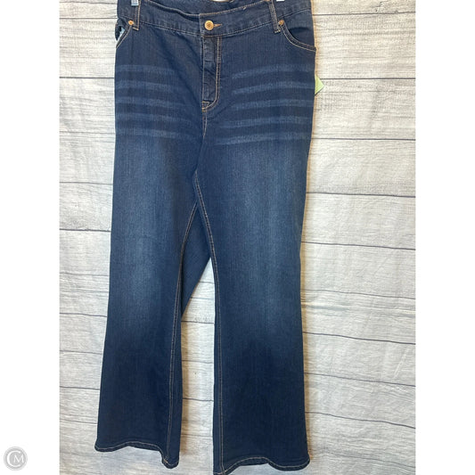 Jeans Boot Cut By Faded Glory In Blue Denim, Size: 22