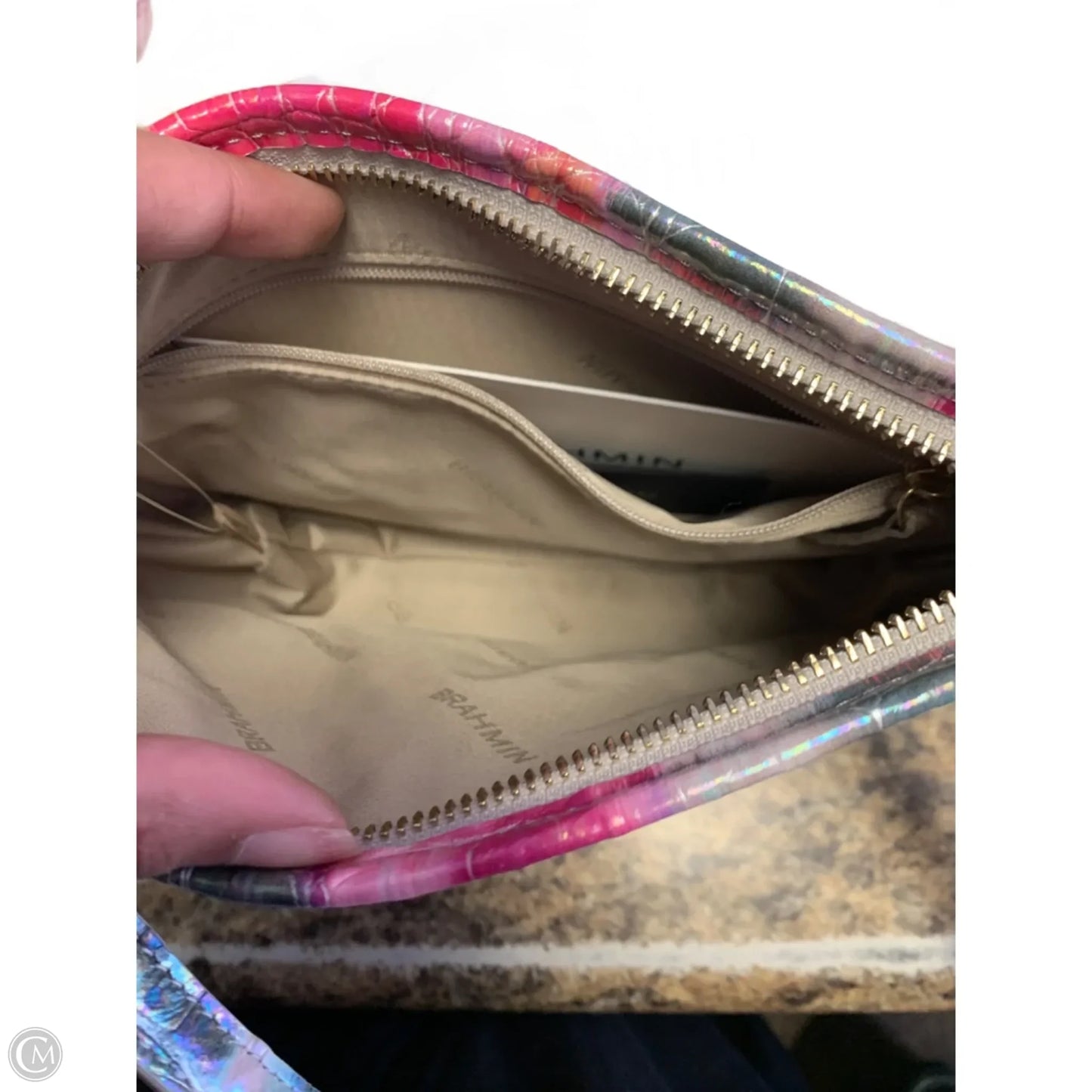 Handbag Designer By Brahmin, Size: Small