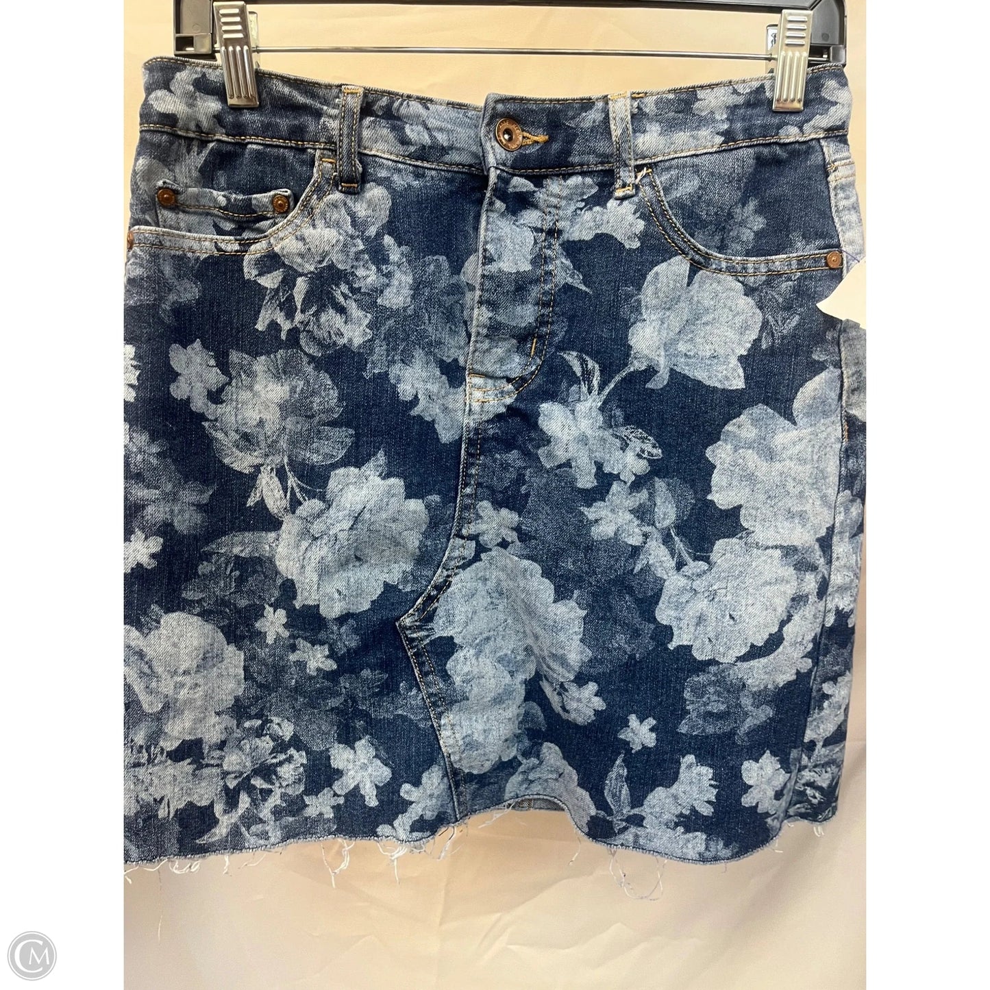 Skirt Maxi By Anne Klein In Blue Denim, Size: 6