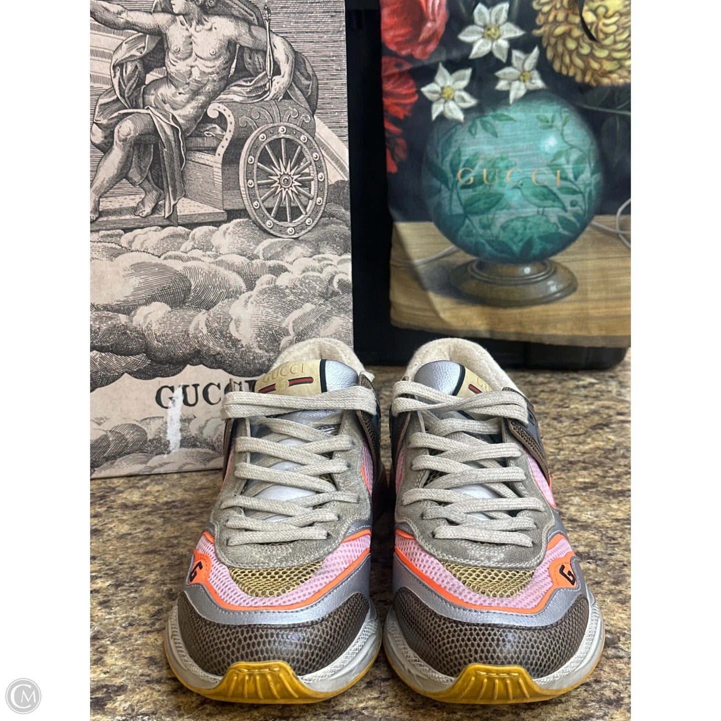 Shoes Luxury Designer By Gucci In Multi-colored