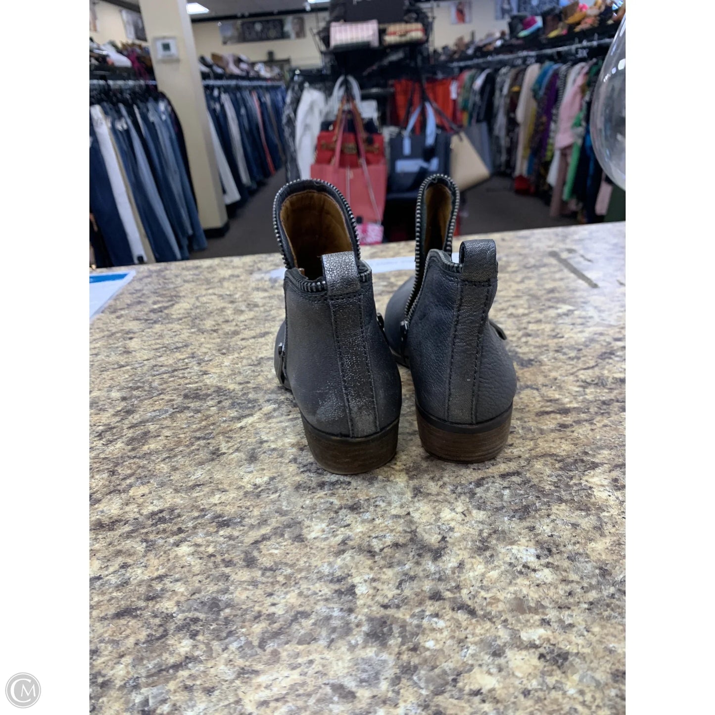 Boots Ankle Heels By Vince Camuto In Grey, Size: 6