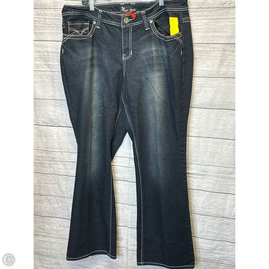 Jeans Boot Cut By Cmf In Blue Denim, Size: 20