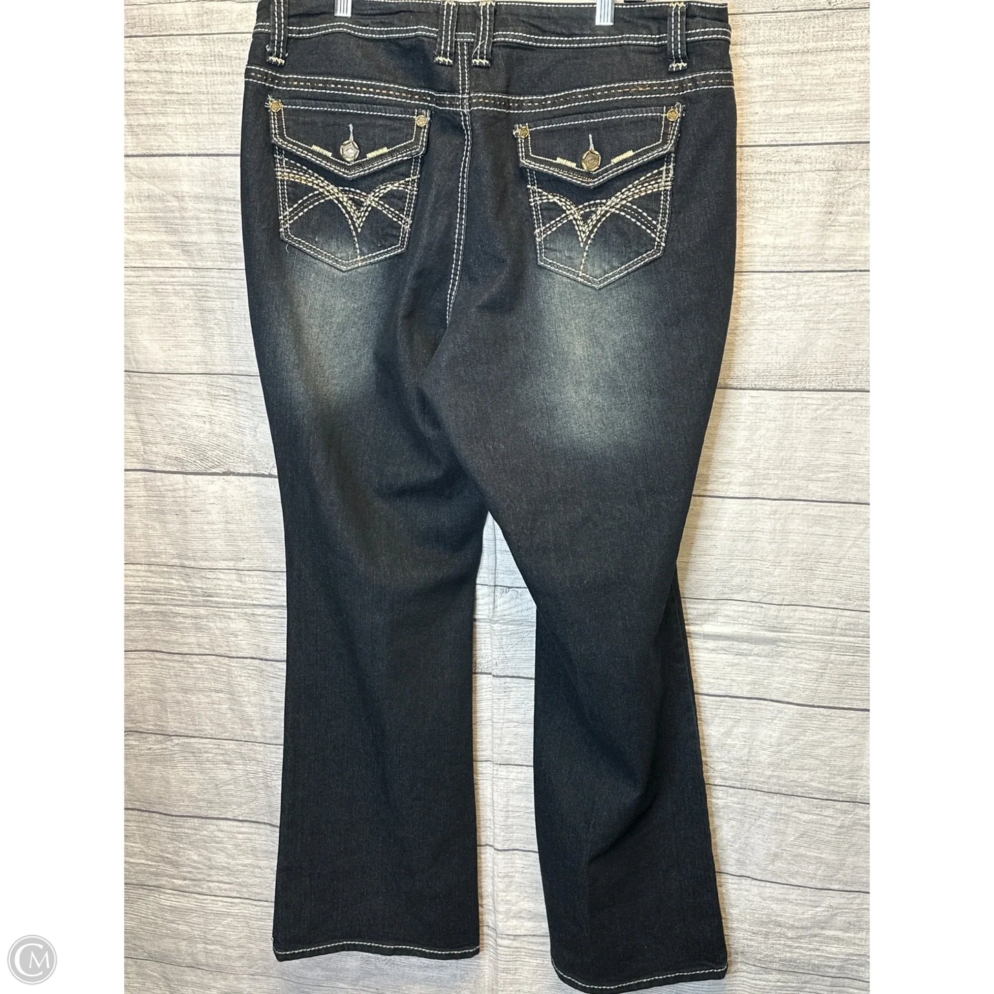 Jeans Boot Cut By Cmf In Blue Denim, Size: 20