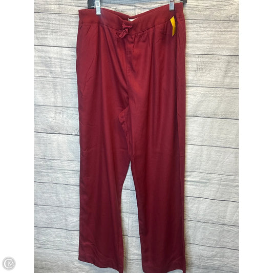 Athletic Pants By Chicos In Maroon, Size: 1x