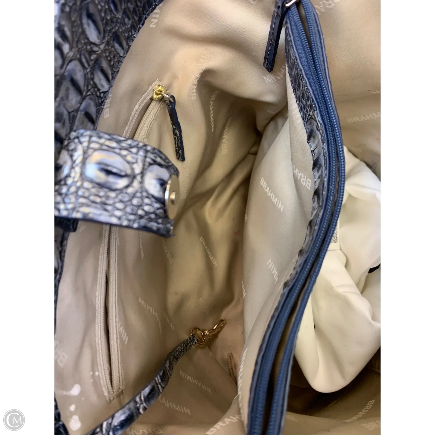 Handbag Designer By Brahmin, Size: Large