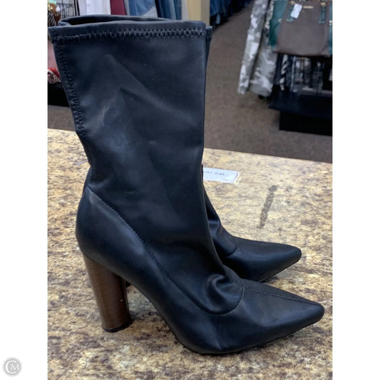Boots Ankle Heels By Cape Robbin In Black & Tan, Size: 9