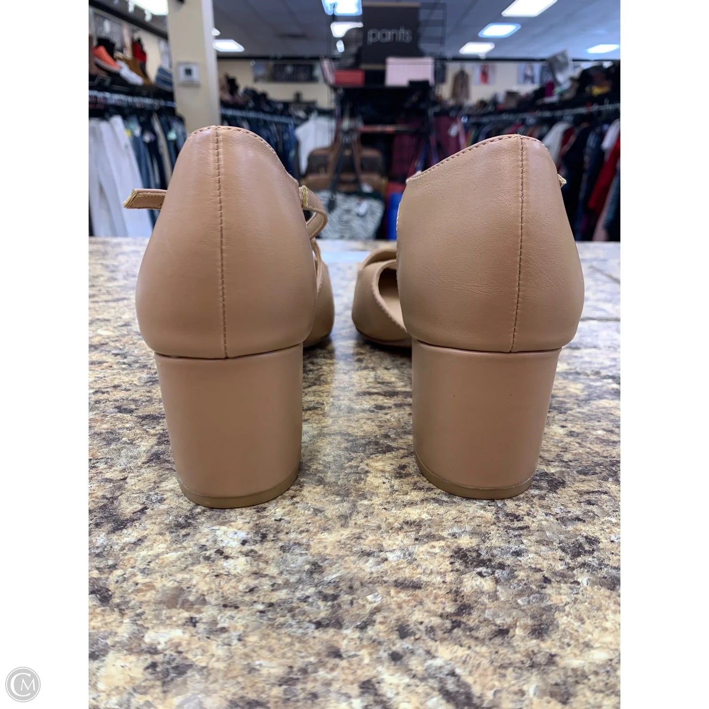 Shoes Heels Block By Cmf In Tan, Size: 11