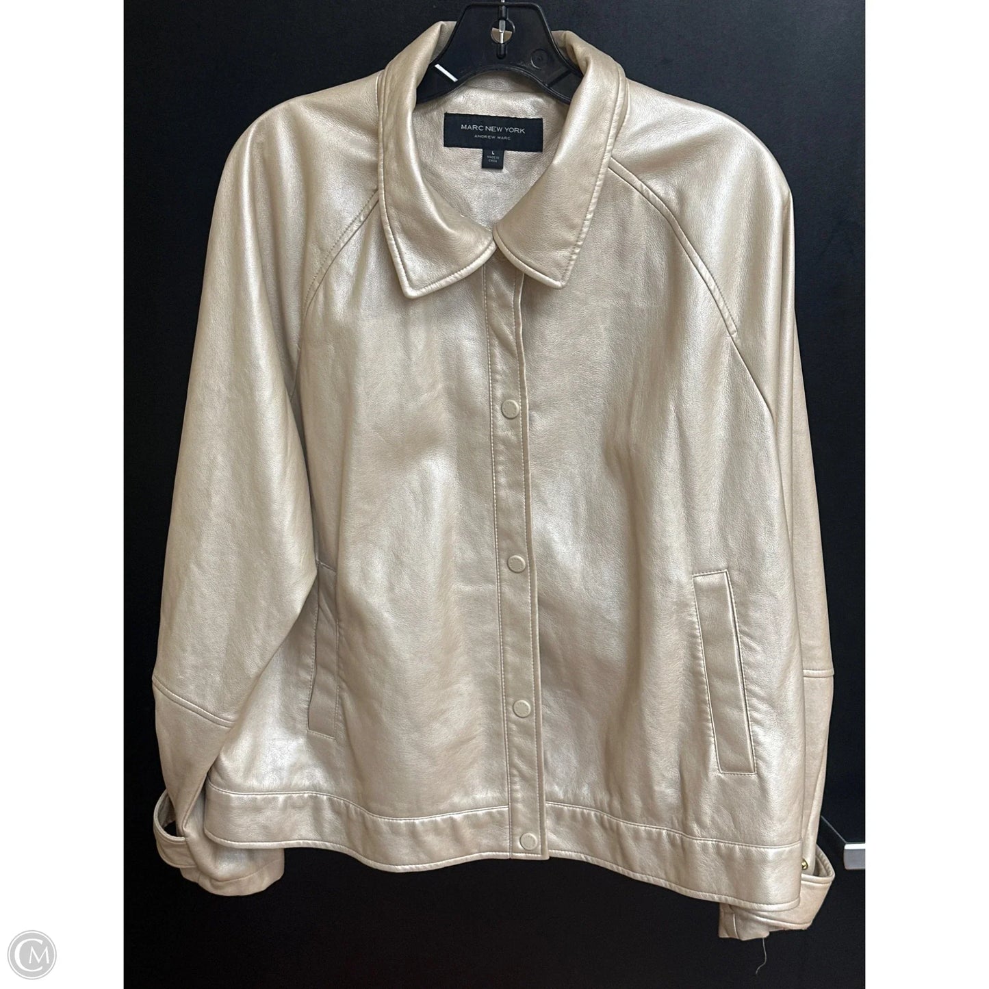 Jacket Moto By Marc New York In Gold, Size: L