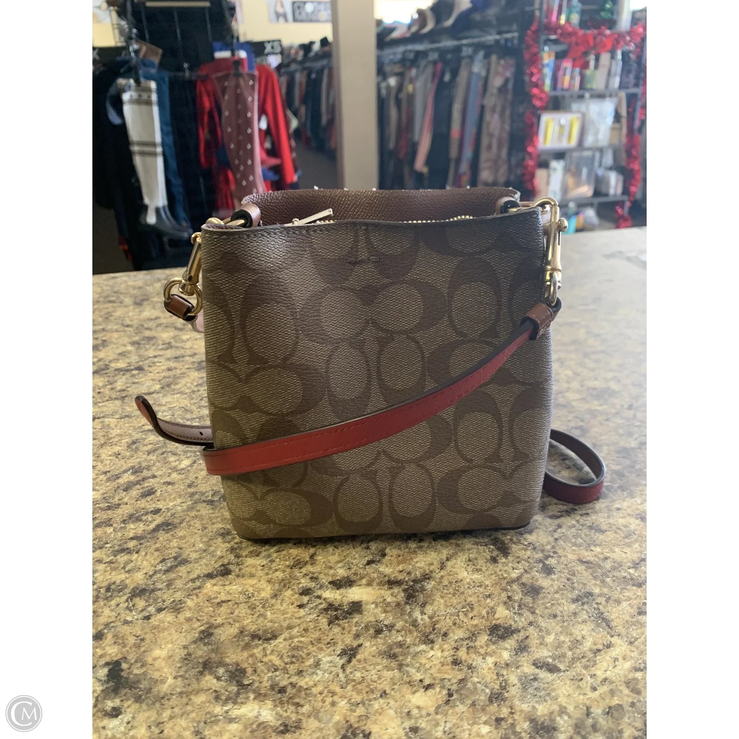 Crossbody Designer By Coach, Size: Small