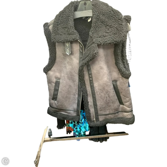 Vest Fleece By Divided In Black & Grey, Size: Xs