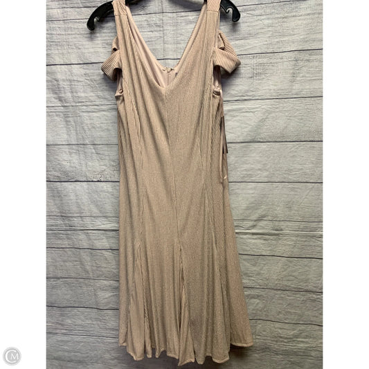 Dress Party Midi By Hope & Harlow In Pink & Silver, Size: 10