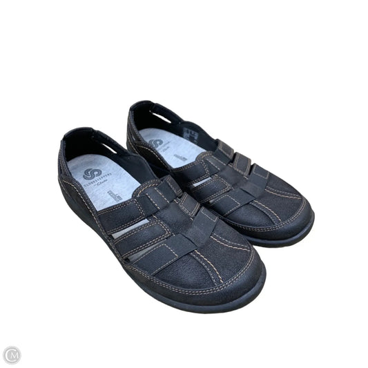 Shoes Flats By Clarks In Black, Size: 8