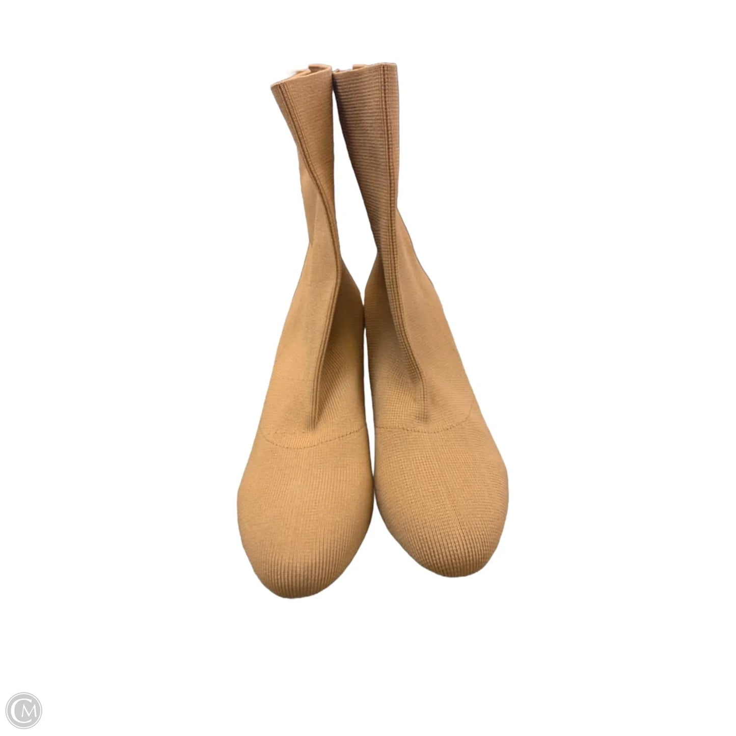 Boots Ankle Heels By Cme In Tan, Size: 9.5