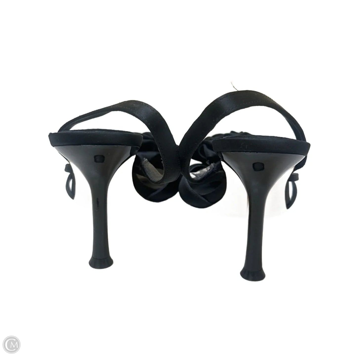 Sandals Heels Kitten By Cmf In Black, Size: 8