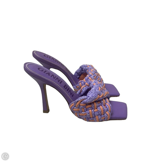Sandals Heels Stiletto By Gianni Bini In Purple, Size: 10