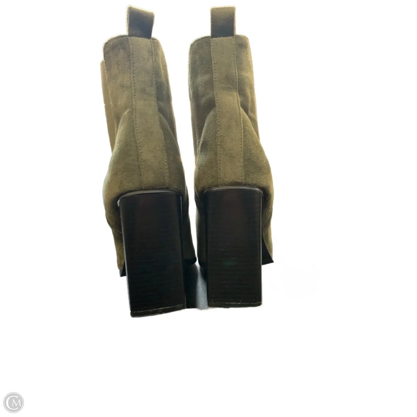 Boots Ankle Heels By Yoki In Green, Size: 9