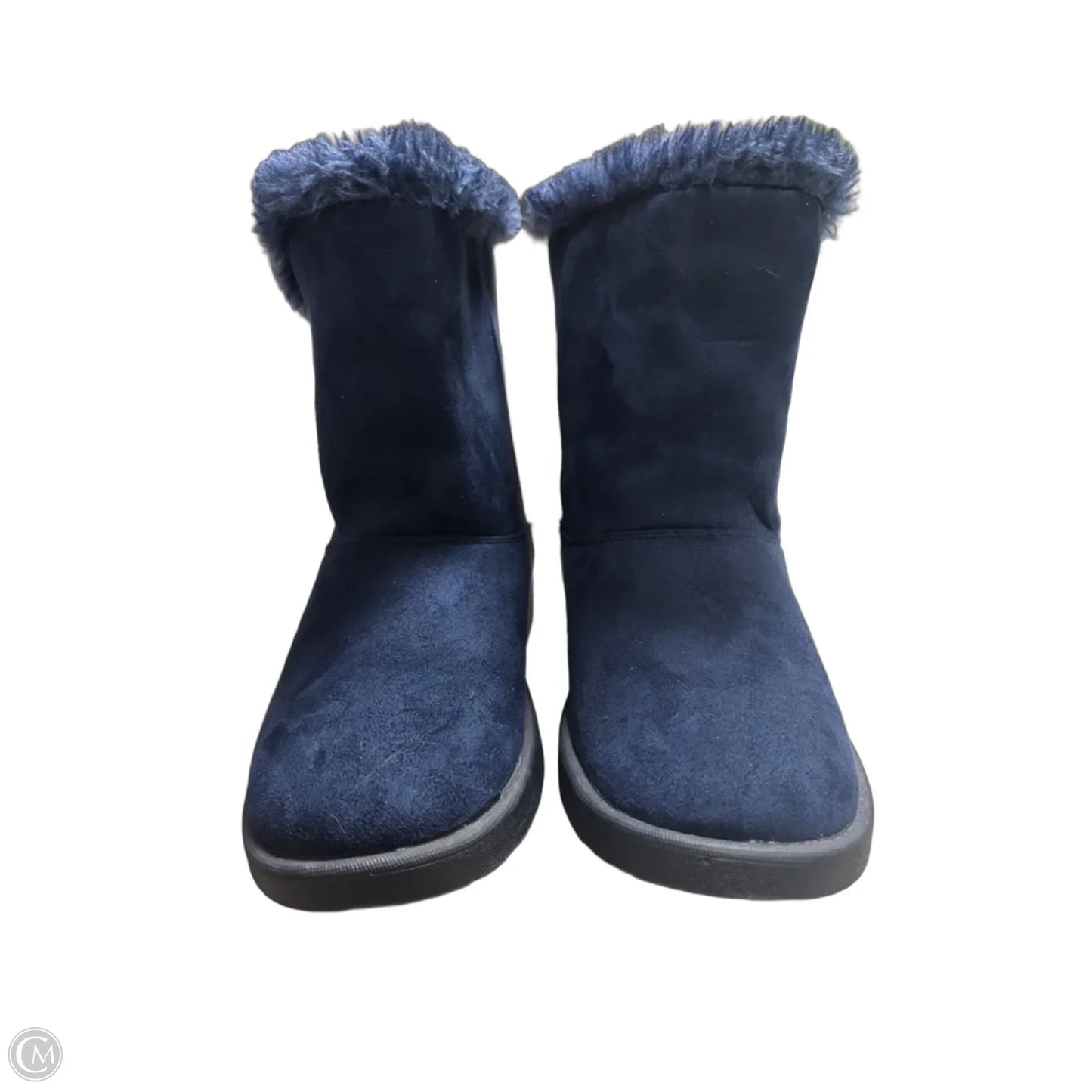 Boots Ankle Flats By Roebuck In Navy, Size: 7