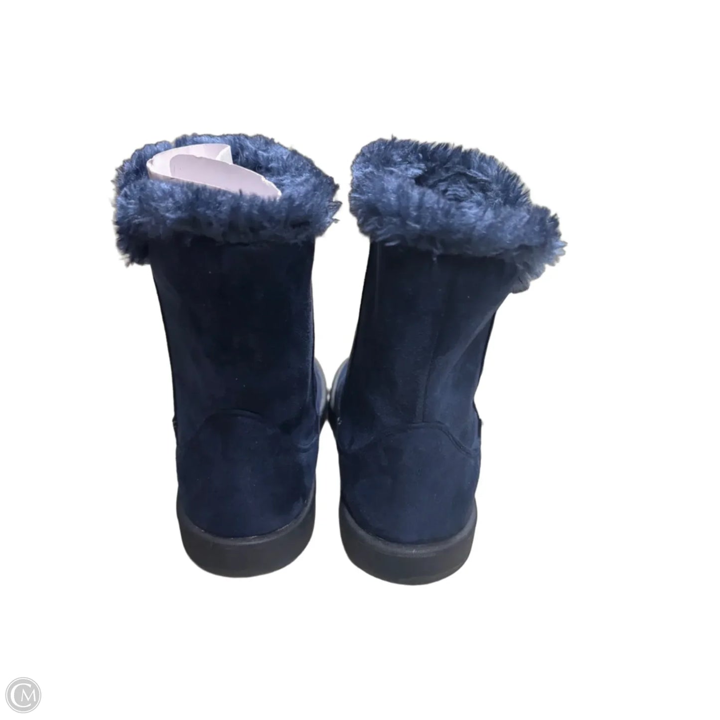 Boots Ankle Flats By Roebuck In Navy, Size: 7