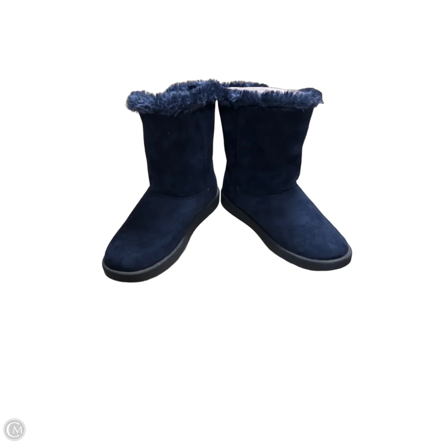 Boots Ankle Flats By Roebuck In Navy, Size: 7