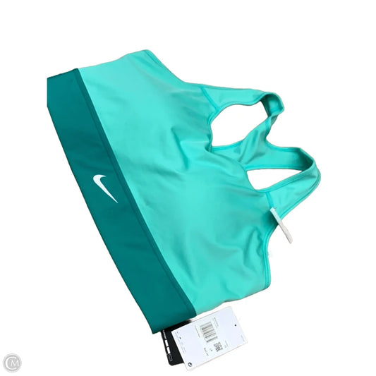 Athletic Bra By Nike In Green, Size: 1x