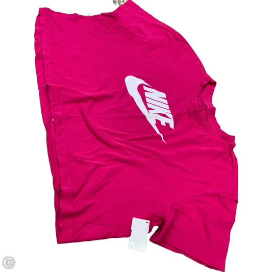 Top Short Sleeve Basic By Nike In Pink, Size: Xl