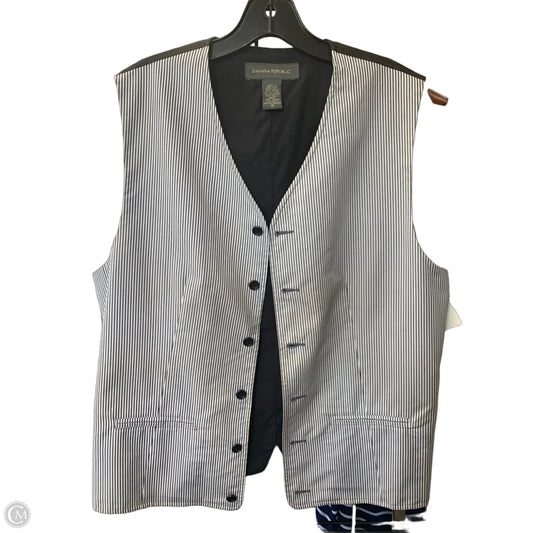 Vest Other By Banana Republic In Striped Pattern, Size: M