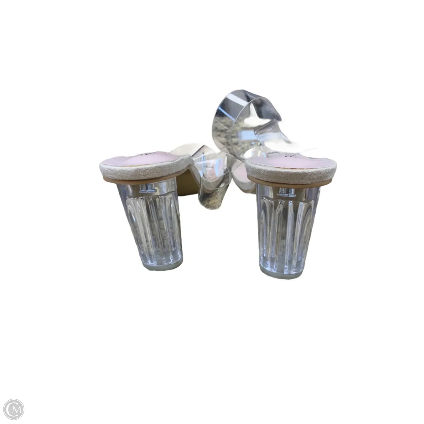 Sandals Heels Block By Cmf In Clear, Size: 9.5