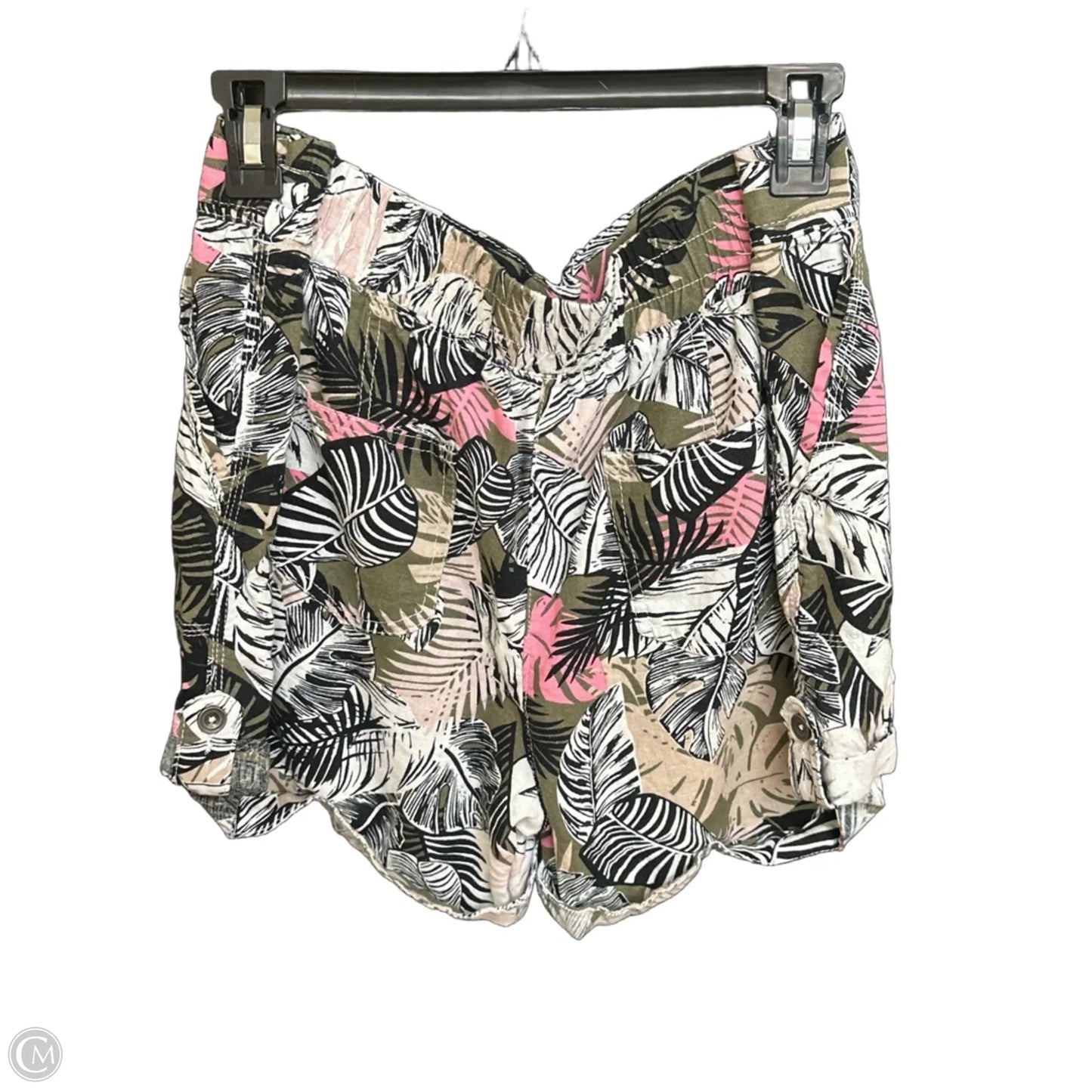 Shorts By Per Se In Tropical Print, Size: Xl