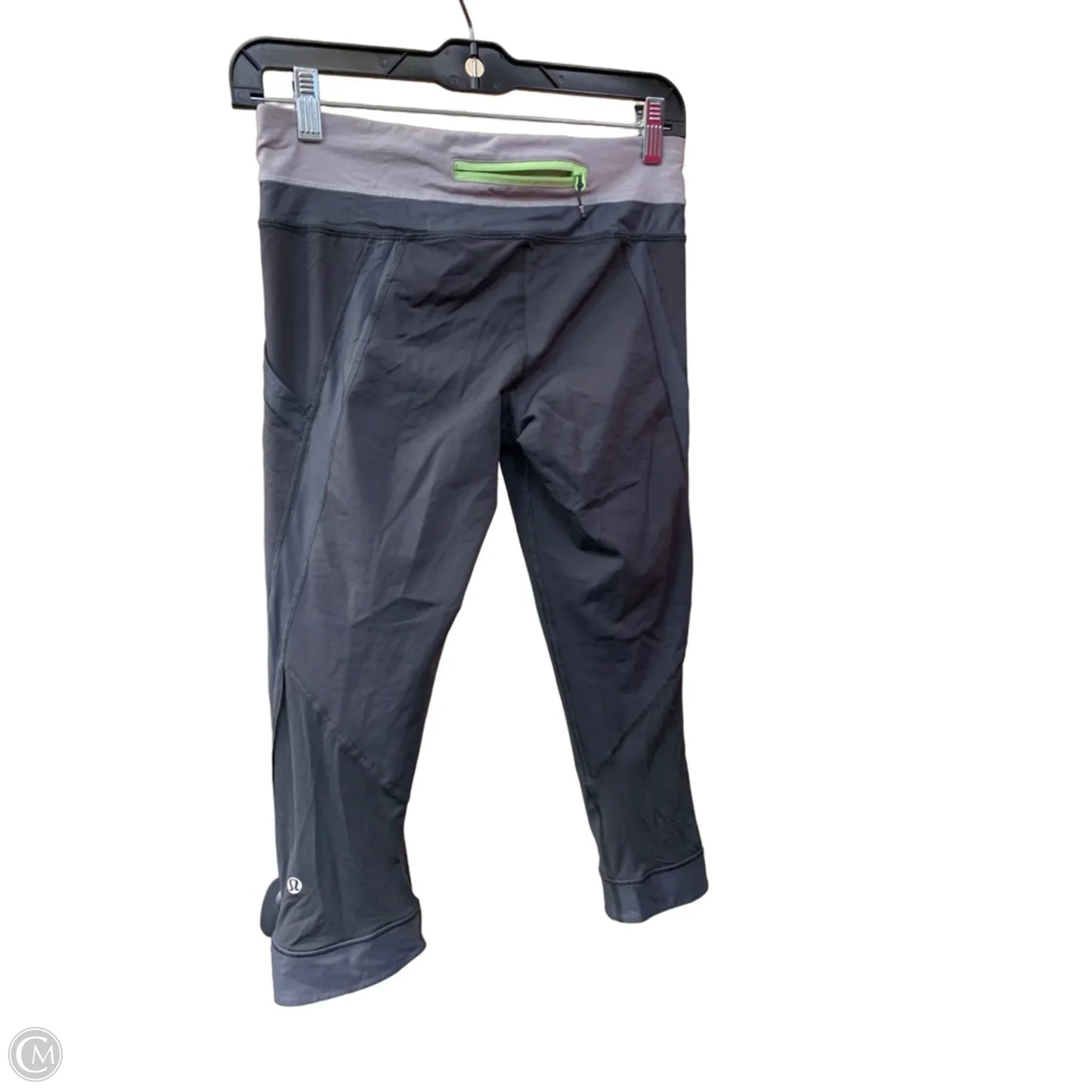 Athletic Capris By Lululemon In Grey, Size: 6