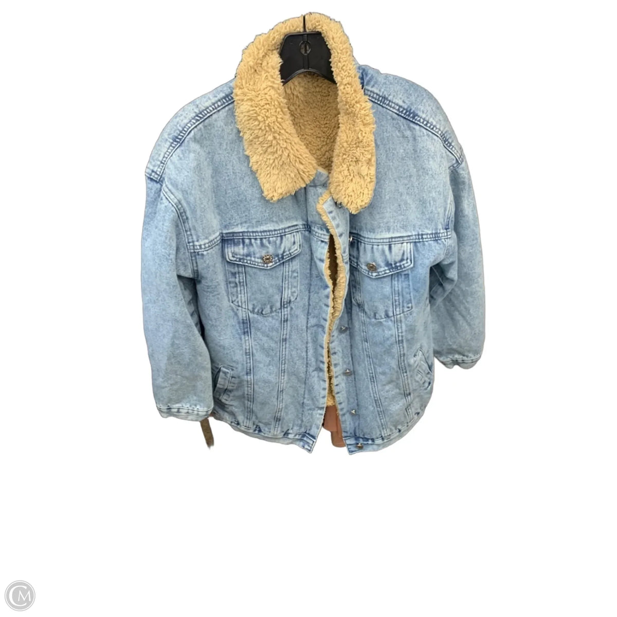 Jacket Denim By Cmf In Blue Denim, Size: S