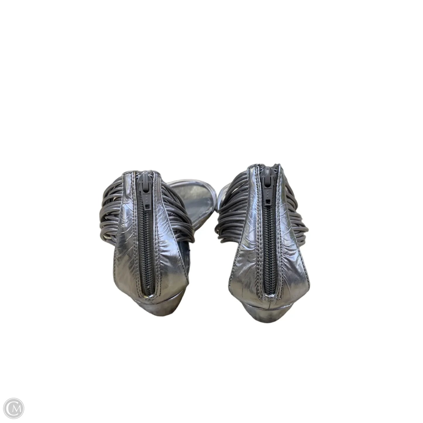 Sandals Flats By Cato In Silver, Size: 8