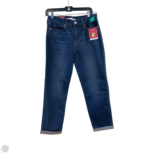 Jeans Boyfriend By Levis Signature In Blue Denim, Size: 4