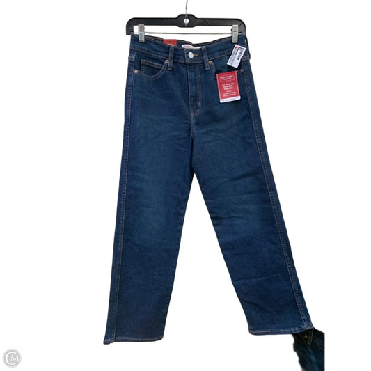 Jeans Straight By Levis Signature In Blue Denim, Size: 2